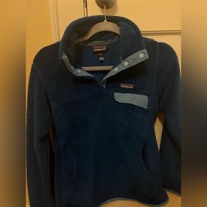 Blue Patagonia Snap Pullover Sweater